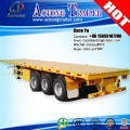 AOTONG truck trailer use 3 axle 40ft flatbed semi trailer/container transport semi trailer/flat deck trucks and trailers